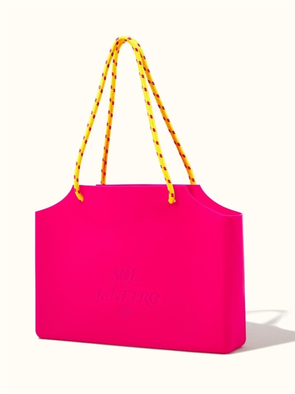 Sol de Janeiro Rio Hot Pink Silicone Jelly Beach Tote Bag Limited Edition